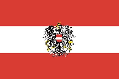 Bandera de Austria con águila