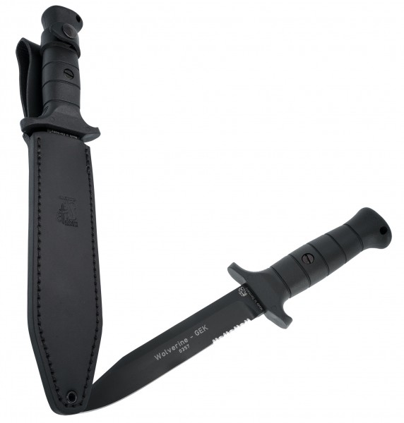 Eickhorn GEK-Wolverine Black serrated (Bushcraft knife)
